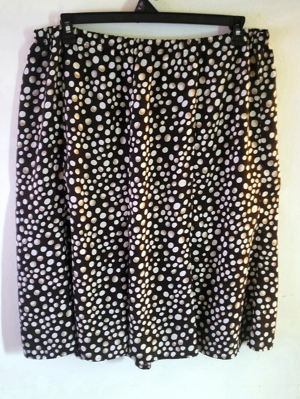 Brown Polka Dot Maxi Skirt - Lightweight Flow